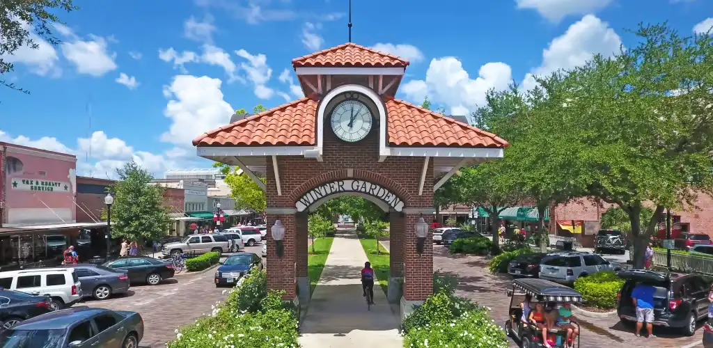 Historic downtown Winter Garden, looking down Plant Street